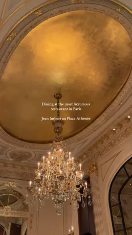 The most luxurious restaurant and the hardest reservation to get but totally worth it. A must try Michelin starred spot inside the iconic @Hôtel Plaza Athénée. #jeanimbert #michelinstar #parisguide