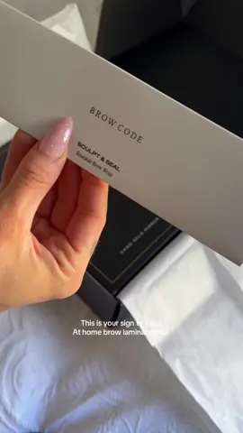 Soo excited to try!!  I’ve never had a bro lami before 🤪 @Brow Code  #browlamination #eyebrowtutorial #unboxing #asmr #browlaminationtutorial 