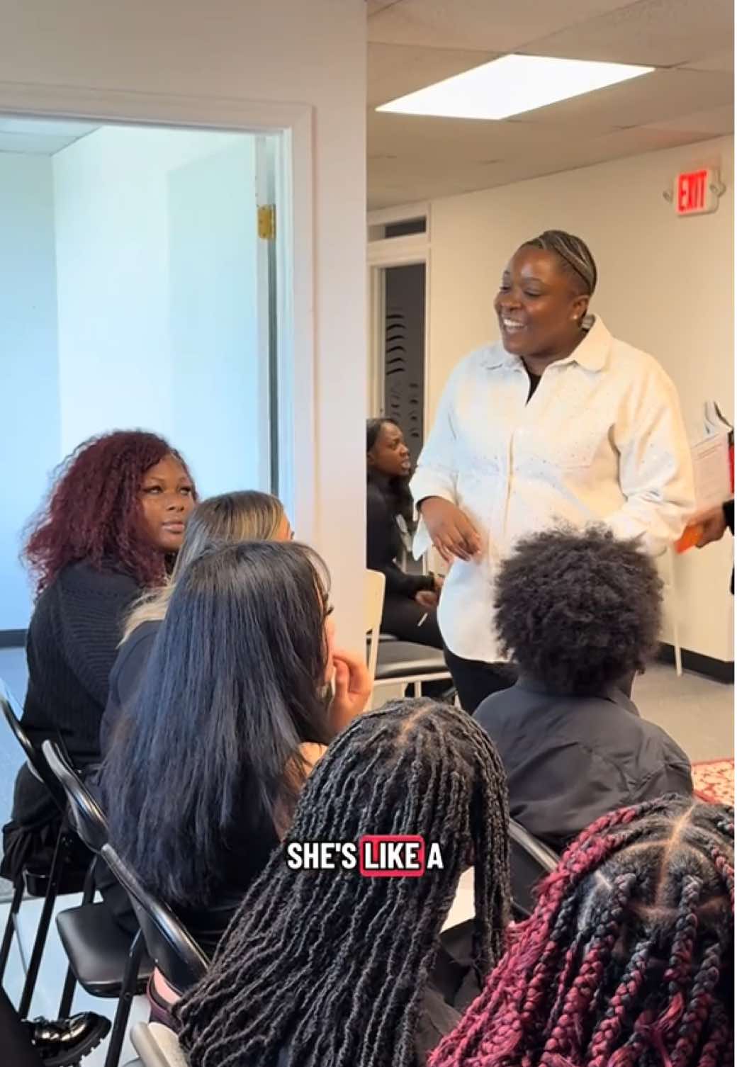 Teaching the Cosmetology students of Northview Highschool about the hair business and of course hair color! #cosmetology #student #learning #haircolor