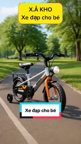 Xe đạp cho bé, xe đạp trẻ em có đèn led, phanh kép an toàn#xuhuong #viralvideo #xedapchobe 