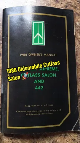 white brick  😎 Ttop 86 Cutlass Salon #1986 #oldsmobile #cutlass #80s 