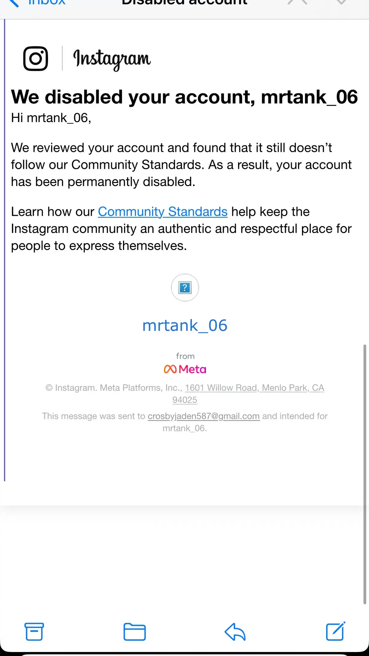 It has been almost month and I got banned off instagram for no reason.  Free Mrtank_06 till its backwards