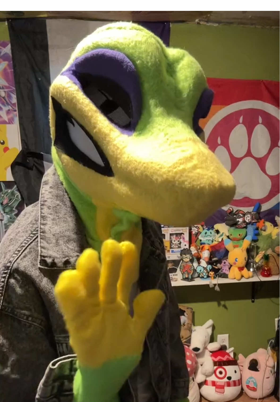 Gex the gecko fursuit! #foryoupage #furry #fursuit #fursuiter #fyp