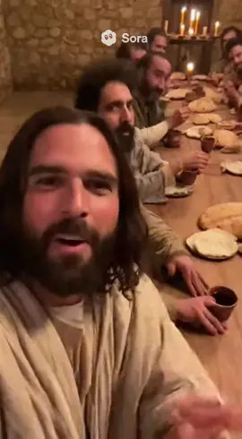 the last supper #fyp #sora #ai #blowup #jesus 
