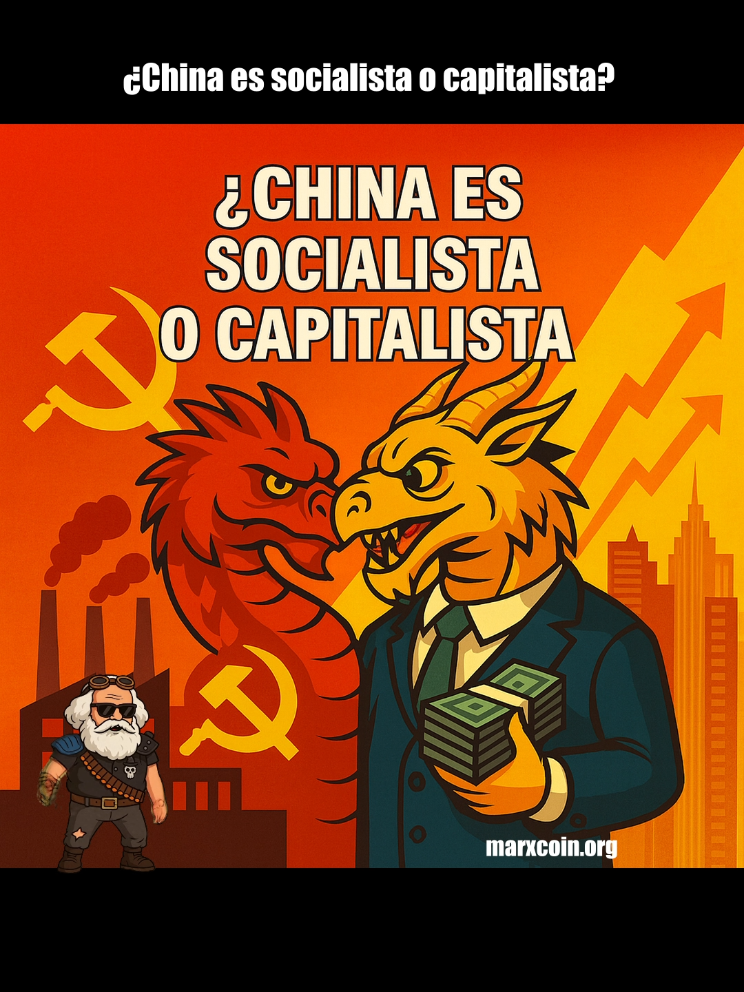 ¿China socialista o capitalista? Todos los países son capitalistas porque el capitalismo es un modo de producción. La diferencia es que China lo entendió mejor: diferenció valor de precio y, con políticas públicas socialistas, logró convertirse en una de las potencias más ricas. #marxcoin #valor #economia #capitalismo #socialismo #precio #riqueza #criptomonedas