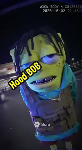 Hood BOB😭.                                              #funnyashell #ai #sora #spongebob #wholesome 