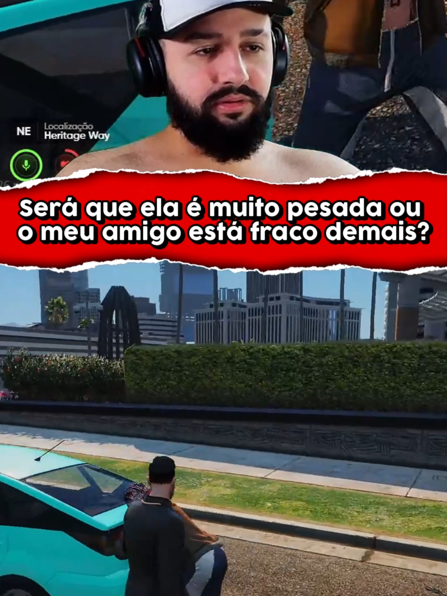 Ou ele tá fraco ou a mina pesa tonelada kkkkkkkkkkkkkkkkkj #gtarp #gtav #roleplay #fivem #foryou #nordeste #fy #resenha L