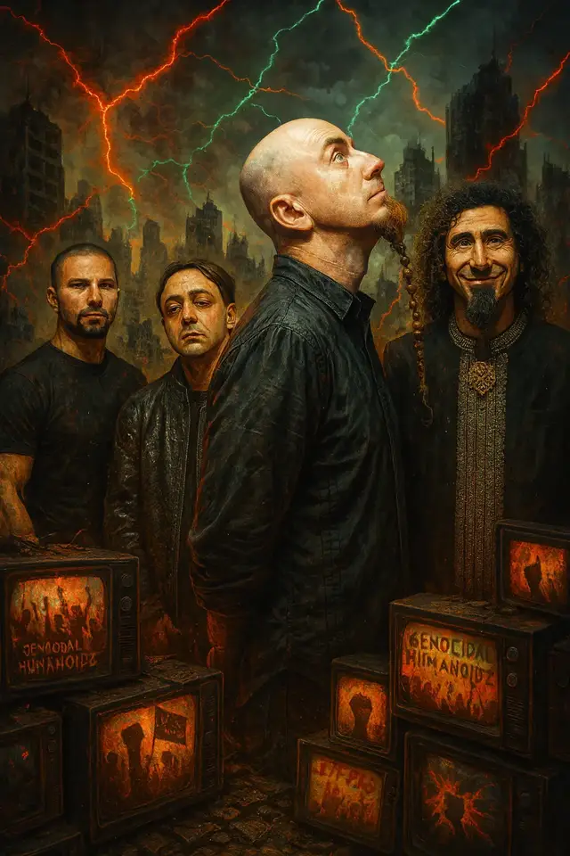 Chaotic riffs. Haunting vocals. Lyrics that cut like fire through concrete. 🔥⚡ System of a Down’s Toxicity isn’t just a song—it’s an eruption. It’s political fury and apocalyptic poetry colliding in three and a half minutes of pure rebellion. Every scream, every drop, every crashing drum feels like the world shaking apart. 🌍💥 This isn’t just nu-metal. It’s a revolution in sound. A protest through distortion. A mirror held up to the madness of society. “Toxicity” takes chaos and carves it into an anthem that never dies. 👊🖤 💀 For the outcasts. ⚡ For the misfits. 🔥 For the ones who feel the world burning and still stand tall in the flames. #systemofadown #aiportrait #musictok #music #classicrock 