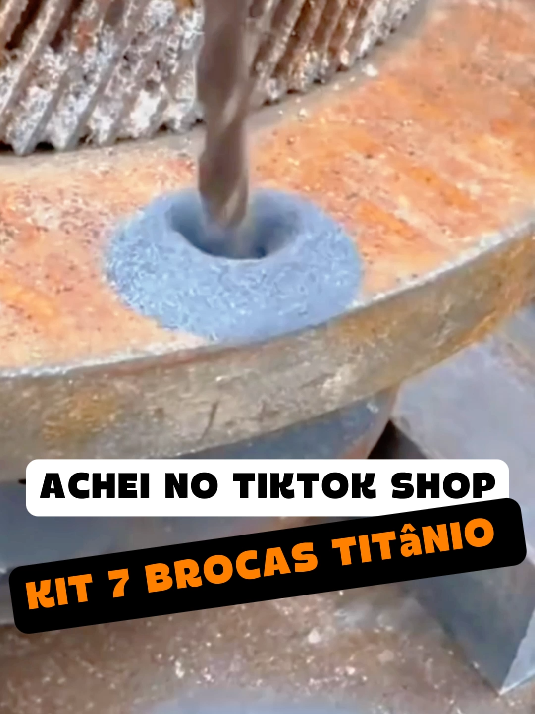 Fure TUDO com esse Kit de 7 Brocas de Carboneto Triangular Titânio Profissionais 3-12mm #furadeira #brocatitanio #broca #maonamassa #tiktokshop