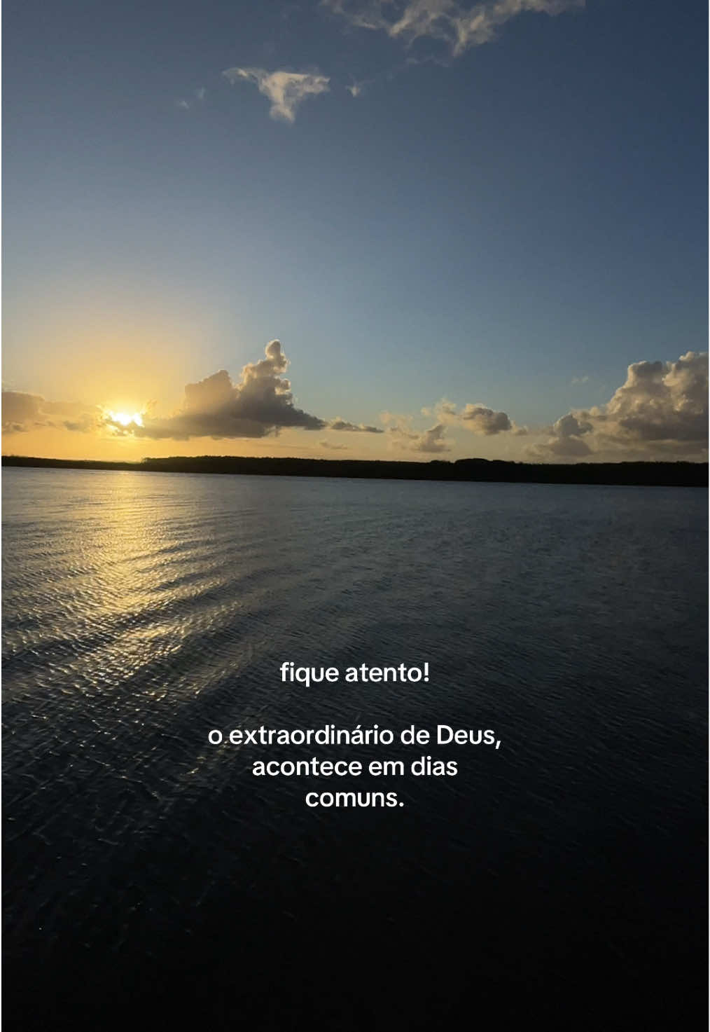 Lucas 17:6: “se tiverdes fé como um grão de mostarda, direis a este sicômoro: arranca-te daqui e planta-te no mar, e ele vos obedecerá.”  mesmo uma fé pequena pode mover o impossível, e Deus transforma o comum em algo cheio de propósito e graça.  por isso, não subestime os dias simples, é neles que muitas vezes se escondem os milagres.