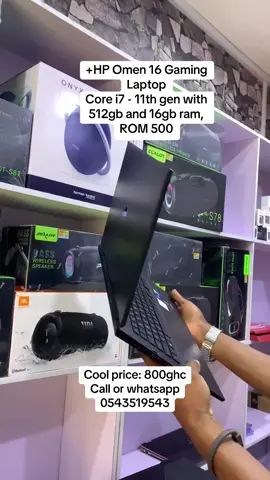 +HP Omen 16 Gaming Laptop  Core i7 - 11th gen with 512gb and 16gb ram, ROM 500 with touch screen and multiple touch with Face ID and Fingerprint, with keypad light Cool price : 1800ghc Call or whatsapp 0543519543 #fypシ゚ #fyp#laptops#goviral#viralvideos#tiktokghana🇬🇭 #tiktokmarketplace #tiktokmarketing #foryoupage❤️❤️ #wa #wenchi #koforidua #capecoast #tamale #views #hplaptop @Khabane lame @Asafopowers🇳🇬🇳🇬🇬🇭🇬🇭 @Official lil win wezzy @COMBOS MAN 🇬🇭🌟 @Her Excellency Nana A. McBrown @Hisense Ghana 
