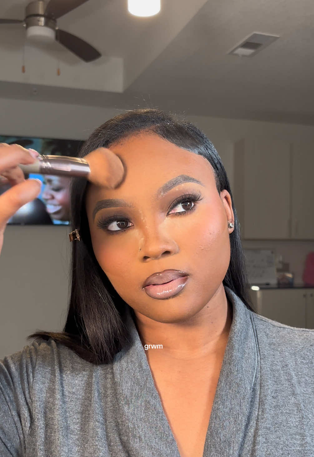 the perfect matte fall glam  #aestheticvideo #grwmmakeup #grwmroutine #makeuptherapy  #fallmakeuplook #softglammakeup #blackgirlmakeup #lipcombotutorial #fyp 