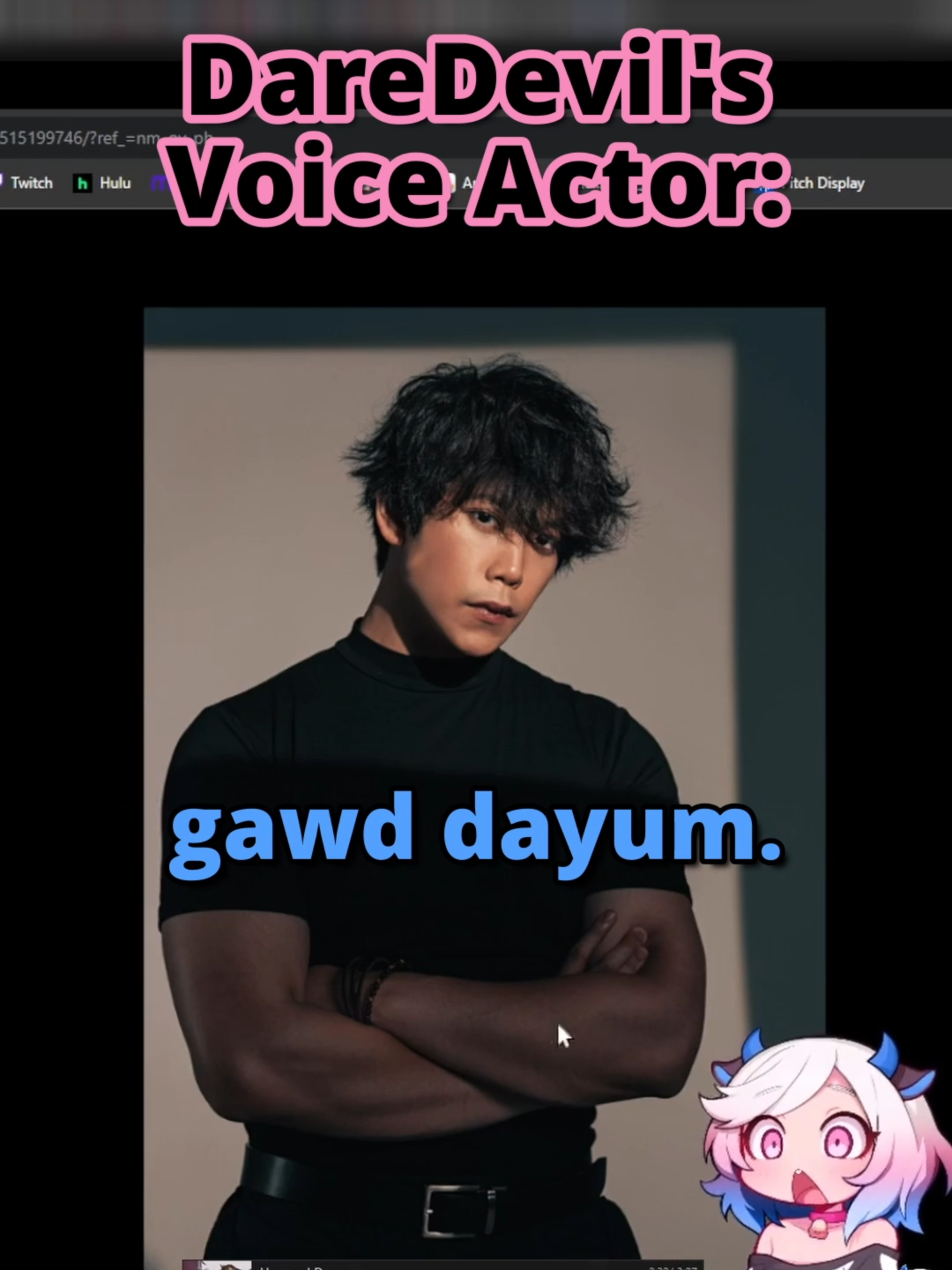 Chat has introduced me to Aleks Lee. I see it. Twitch.tv/DerpyMoobu #marvel #rivals #daredevil #aleks #lee #derpy #moobu #twitch #clip #voice #actor