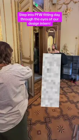 What does PFW fitting day look like behind the seams? Follow along with our design intern @viaraedesign to find out! #PFW #fittingday #CONQUERingParis #designintern