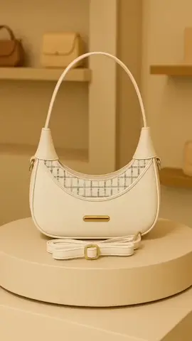 HARUKA Berlin Shoulderbag Tas bahu wanita hobo bag selempang bahan kulit sintetis & Tweed kanva Desain stylish dan elegant