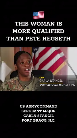 US Army Command Sergeant Major Carla Stancil - Former Noncommissioned Officer for XVIII Airborne Corps Headquarters - Fort Bragg, North Carolina - September 26, 2025 #usa #northcarolina #army #military 