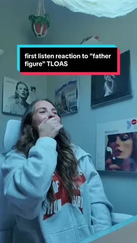 reacting to father figure 🤭 #fatherfigure #taylorswift #tloas #reactionvideo #swiftok