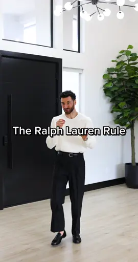 Have you ever heard of “The Ralph Lauren Rule”  #mensfashion #ralphlauren #ralphlaurenrule #menswear #mensfashiontips 