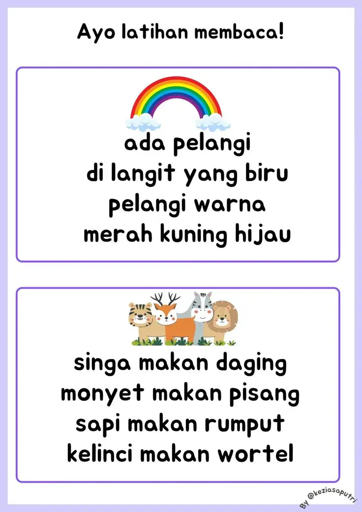 Ayo berlatih membaca  #belajarmembaca 