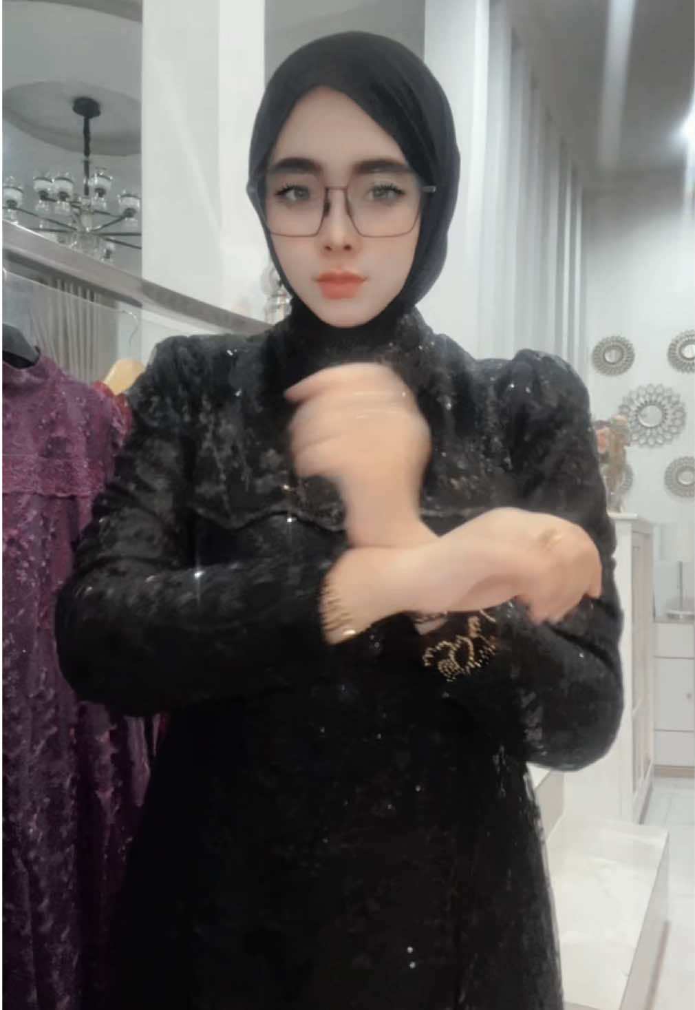 Keranjang👉🏻@Hasanahlovefashion_ofc 👈🏻 GAMIS KHASMIRA HITAM