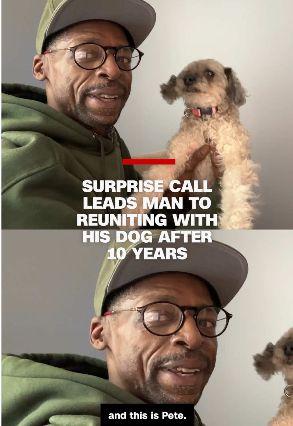 A Chicago man reunited with his dog Pete after he went missing 10 years ago. Pete was found in Northwestern Indiana, when animal control picked him up and tracked his microchip back to his owner.