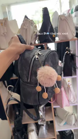 Balo mini da vải tặng kèm móc khoá siêu xinh #balomini #tuixachnu #xuhuong 
