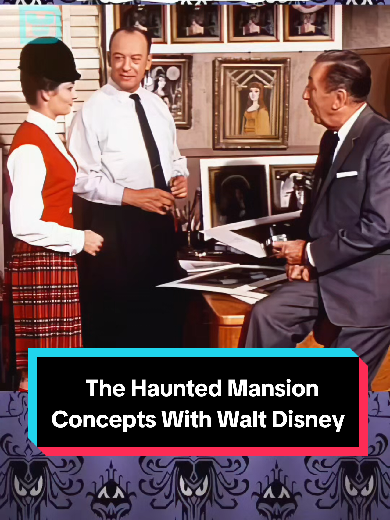 Travel back in time to 1965 with Walt Disney as he shows off some of the early concepts for the Haunted Mansion 👻 From detailed sketches to model pieces and spooky set ideas, this is where the happy haunts first started to take form 🕯️ A behind-the-scenes look at how one of Disney’s most iconic attractions was dreamed up long before the doors ever opened 🏰 #MagicKingdom #HauntedMansion #disneyimagineering #disneyland  #wdw 
