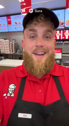 @Jake Paul  first day working on kfc #kfc #jakepaul #ai #sora 