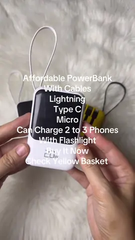 Ang mura nito napaka sulit at ang gaan lang with flashlight pa.If need mo run nito mag check kana bhie. #powerbank #affodable #rechargeable #musthave #fyp 