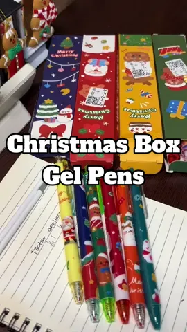 This Christmas Box Cartoon Gel Pens is perfect for give aways! Affordable gift items for students , officemates, and friends. 💕 #Giftideas #TipidHack #christmasideas #giftbox #Gelpens 