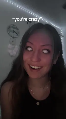 Don’t test me babe 😈 #trend #whiteeyes scary #creepy 