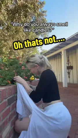 Candle maker problems, at all times there’s at least some wax on me some where 🤣 🕯️#SmallBusiness #candles #shopsmall #fypシ 