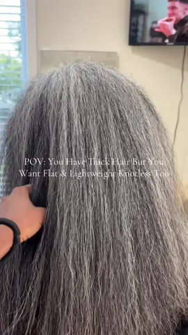 The Thick Hair Girls Is Asking If They Can Get Lightweight Knotless Too  Yes you definitely can the proof is in the pudding my client hair is super thick and look how flat and lightweight her braids look.  No need to add extra hair for heavy tension we keeping it light and protected over here.  5 slots left for October  #atlantabraider #roswellbraider #lightweightknotless #knotlessbraids #smallknotlessbraids 
