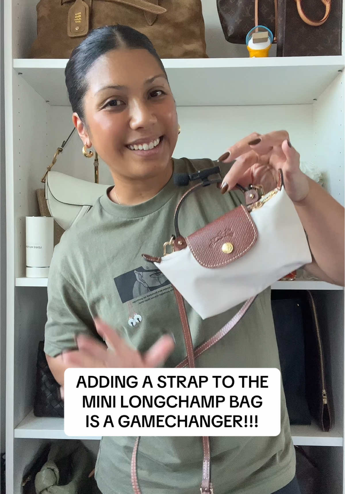 Such a gamechanger!! This strap is a perfect match too!! Obsessed!! You actually need this 😅 #longchamp #DIY #minibag #amazon 