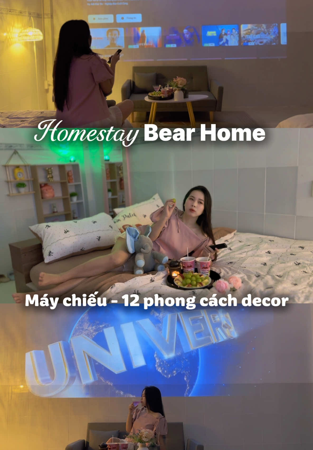 Homestay Bear Home máy chiếu mới toanh Bạc Liêu Cà Mau #homestay #bearhome #baclieu #baclieudidau #camau