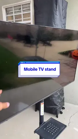 Watch games anywhere in the backyard #TVStand #MobileTVStand #TikTokShopCreatorPicks #TikTokShopFallDealsForYou  