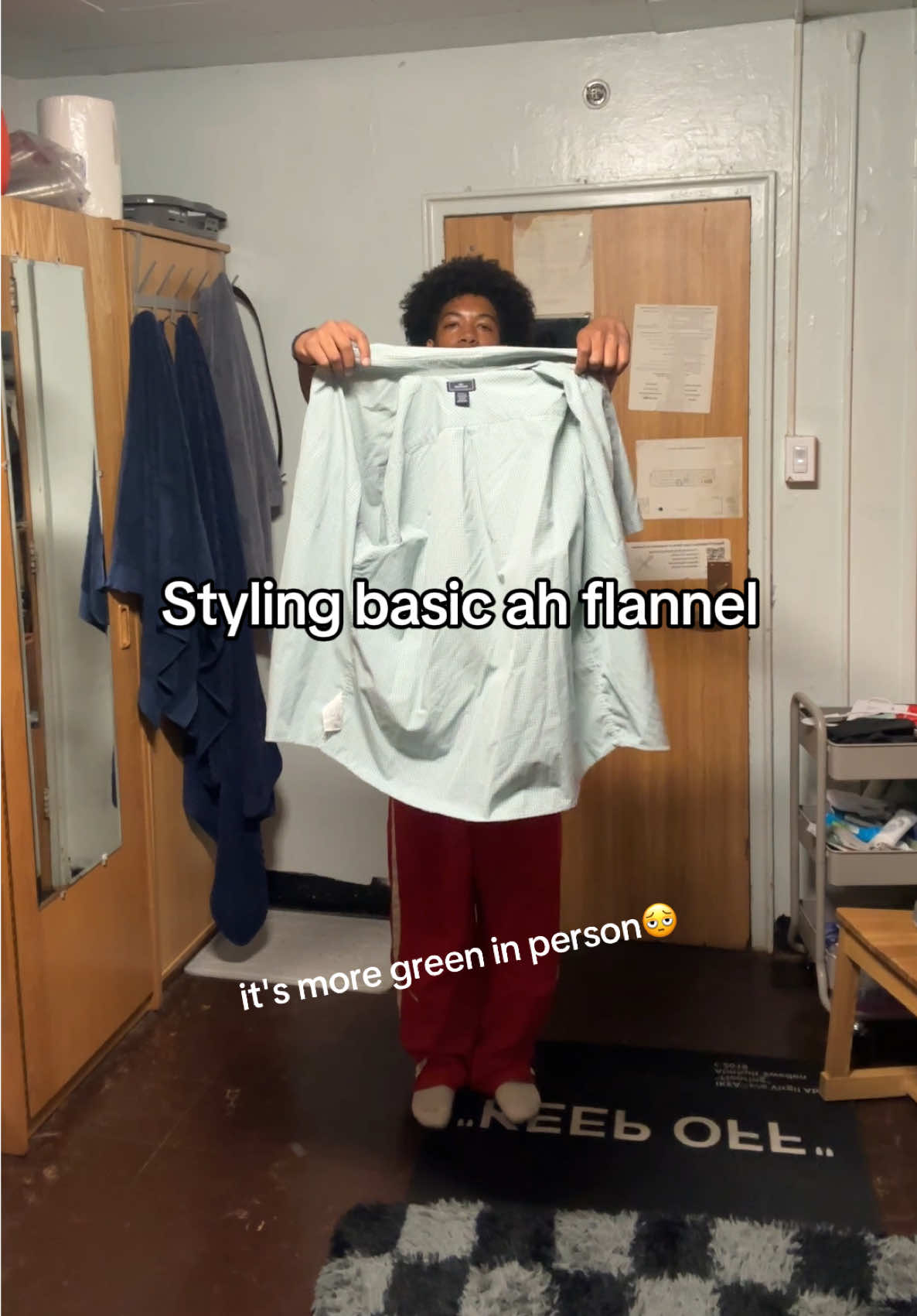 Watch till the end for the meanest dougie you've ever seen #OOTD #fyp #grwm #calmfit #outfitinspo 