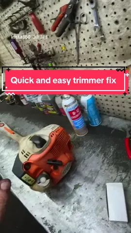 Quick and easy trimmer repair #mechanic #stihl #simple #lawncare #fypシ゚viral 