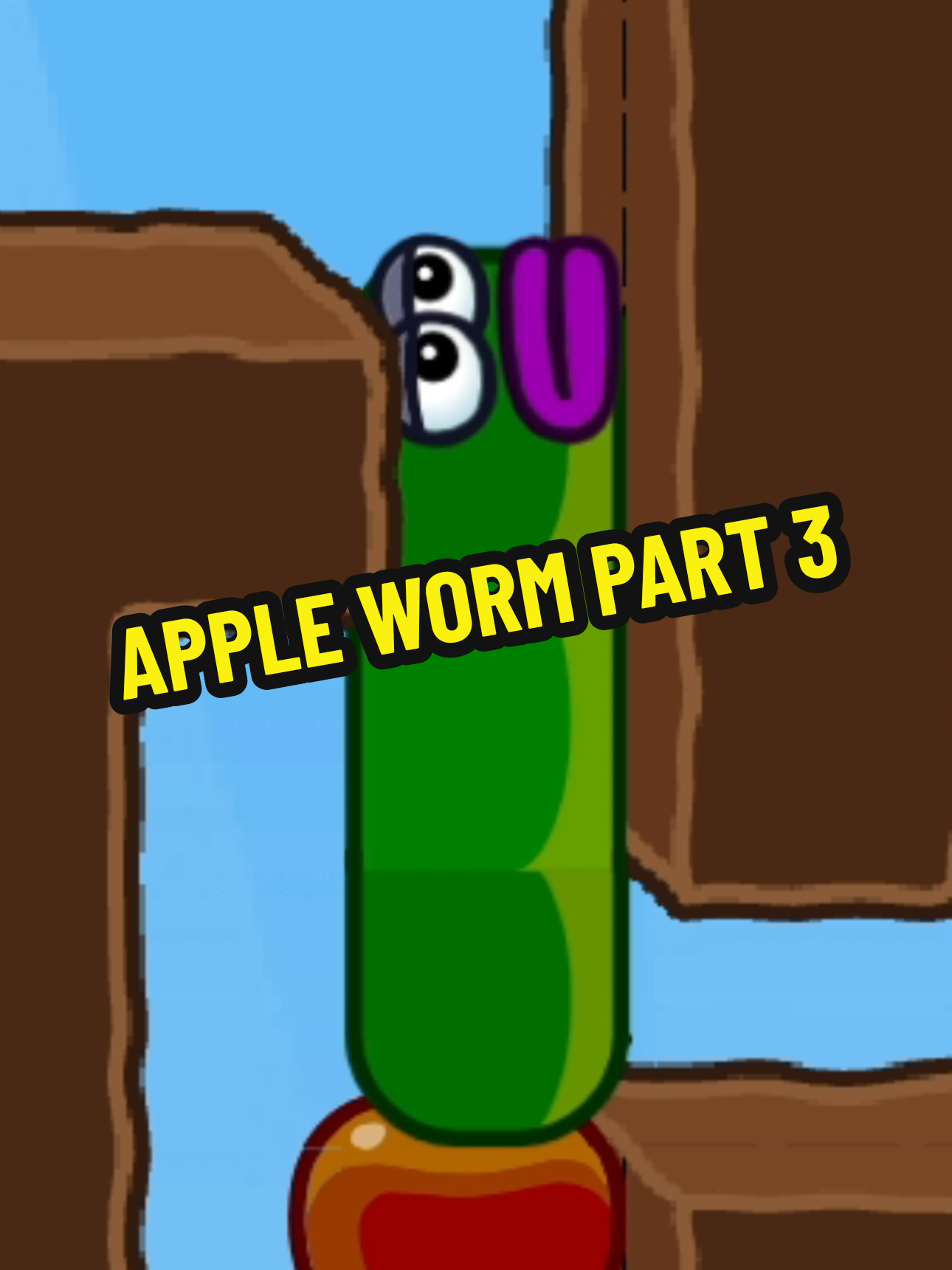 bruh im stuck i need some help #appleworm #leveldevil #hardgame #viralvideo #gamingtok 