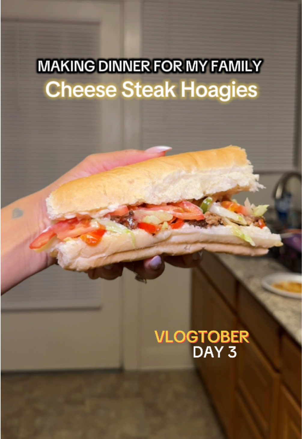 Making cheese steak hoagies 😋 making dinner for my family.. this is so easy and a great fast cooking idea.  @Walmart #sahmtok #cookingideas #cooking #MomsofTikTok #momtok