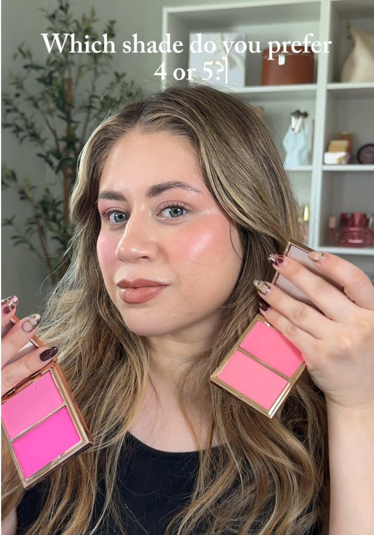 Phofay blushes!  Shade 4 has a cream and powder and shade 5 is both powders. 💕 @PHOFAY Cosmetics  #blush #makeup #blushblindness #beauty #blushtrend 