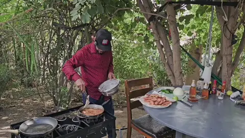 Cocinando unos #ricos #camarones 