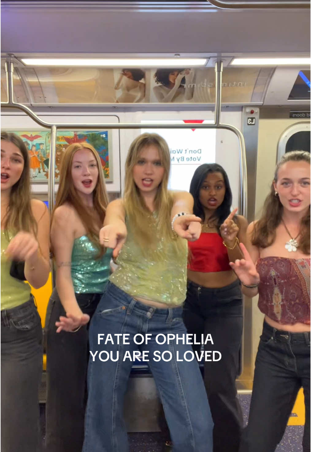 If you hate it you hate fun idk!! Live from a new york subway car 🗽 #taylorswift #nyc #tloas #thelifeofashowgirl #thefateofophelia 