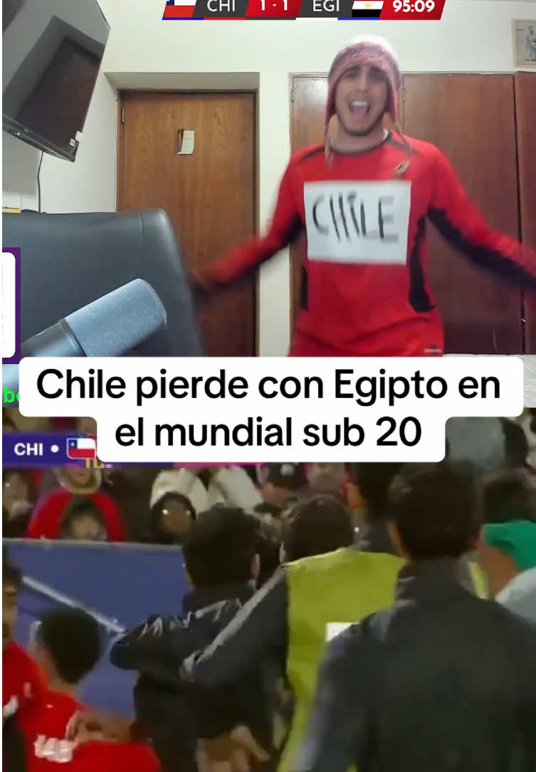 Chile perdió 2-1 con Egipto en el Mundial sub 20 y no sé si está clasificado o no. #fyp #chile #mundialsub20 #humor #egipto 