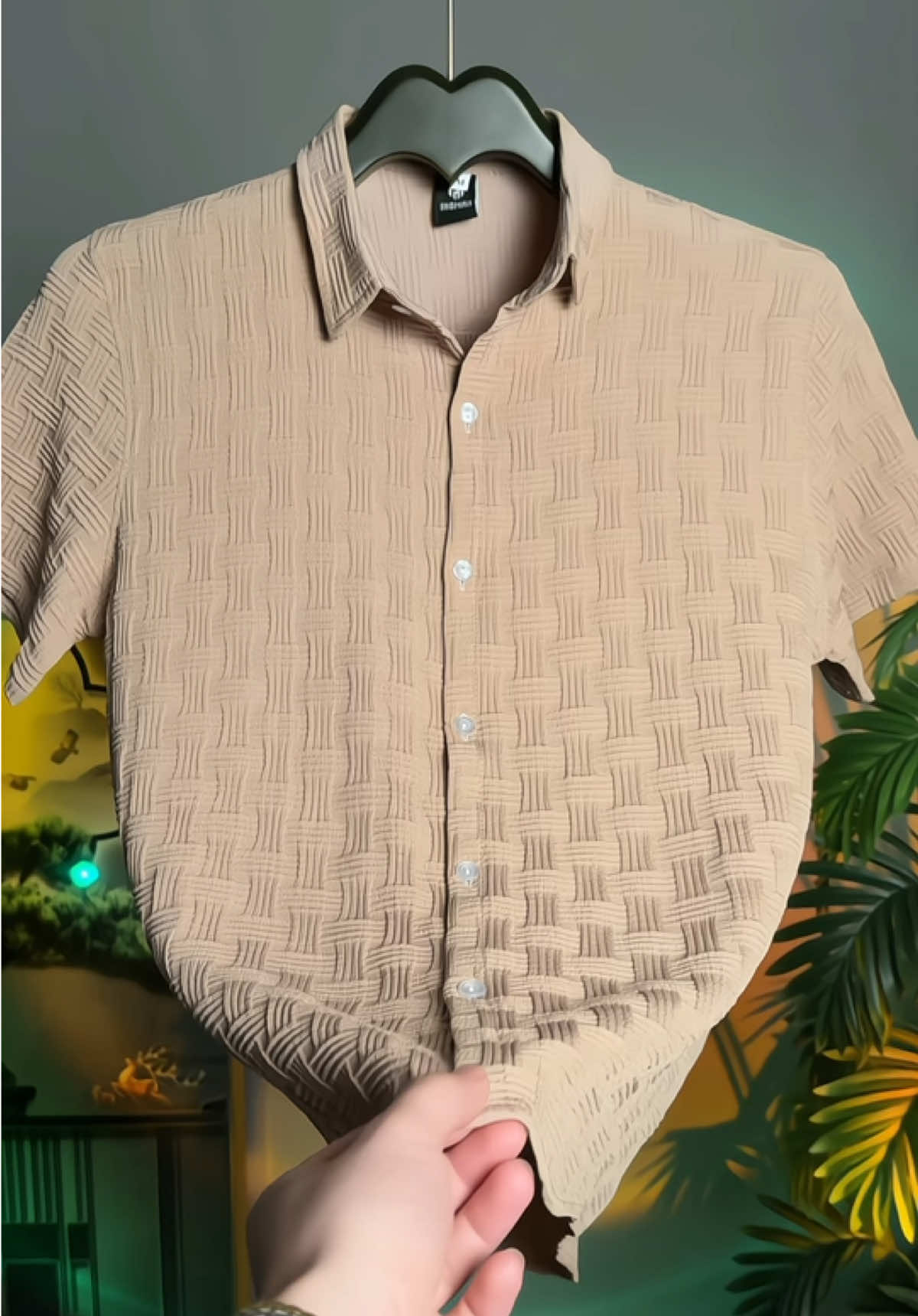 ÁO SƠ MI nam nhà POGUA SM37 chất đũi thô phong cách hiện đại trẻ trung #aosomi #aosominam #dodepmoingay #thoitrangnam #xuhuong 