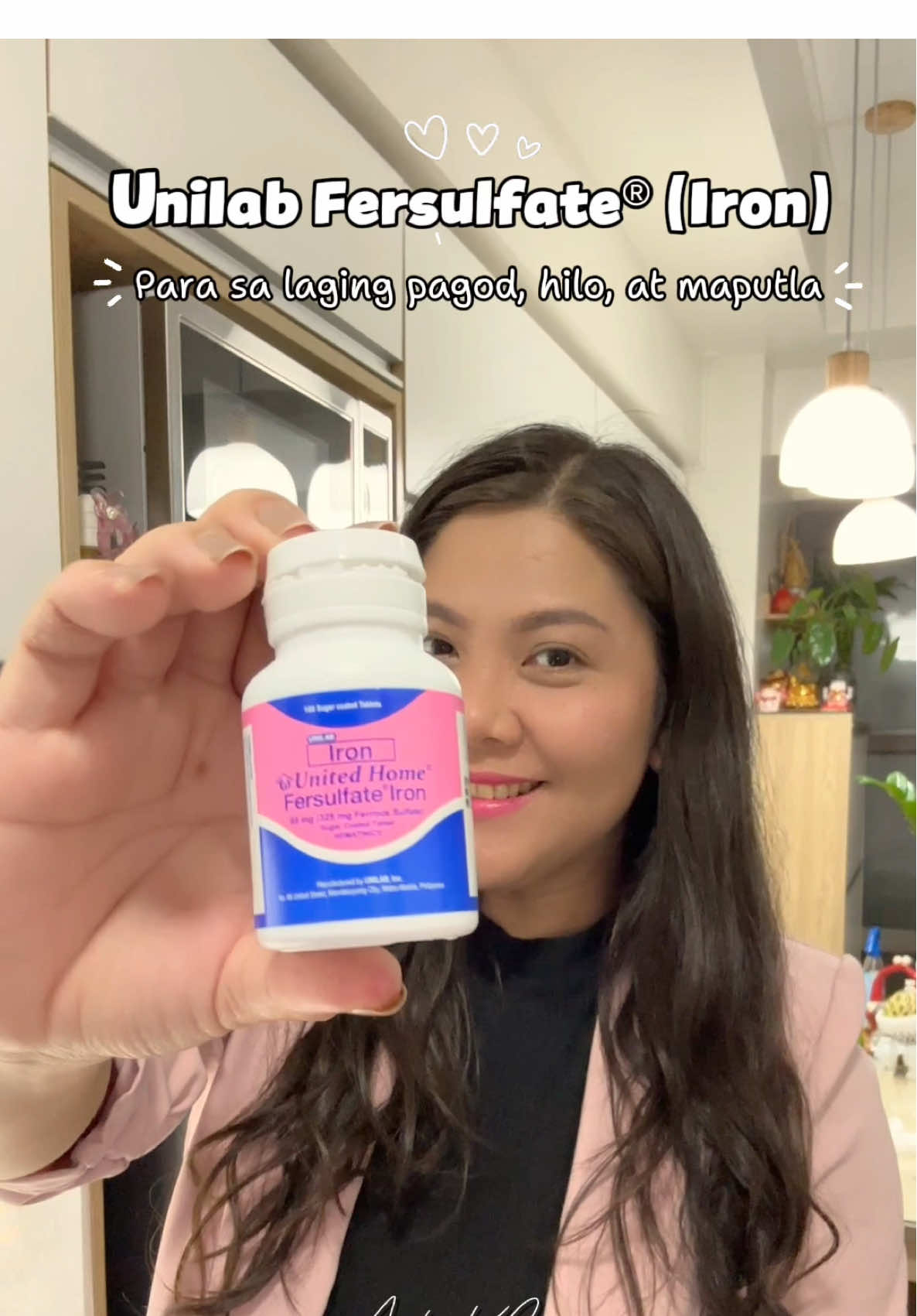 Laging maputla, hilo, at pagod?  Baka kulang ka na sa iron! 💊 Sulit at abot-kaya — United Home Fersulfate Iron para sa healthy blood at iwas-anemia. 💪🩸 Simulan mo na ang healthy change today!” #unitedhome #fersulfateiron #unilab #vitamins #iron 