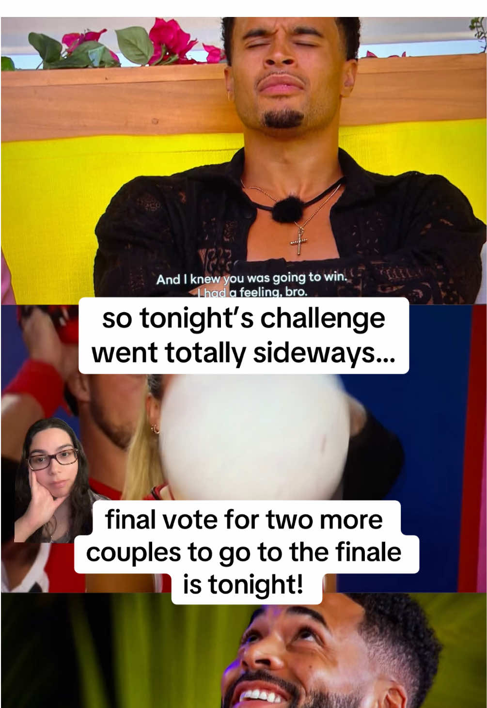 So who are we voting for? Not Johnny right? 🥴 I felt bad for Andrea and Josh but. Justine and Tyrique got my vote (mostly Justine). Love Island Games ep16 #loveislandgames #loveislandgames2025 #LoveIsland #loveislandusa #fyp 