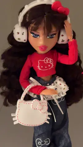 Bratz Hello Kitty! My thoughts:  Skin tone has a sheen to them; hate it.  Love the Tokyo screenings Yasmin is almost perfect  Not a fan of jades shoes  Cloe is even worse in person, waiting for a sale.  Sasha’s absence in this line is awful, but I’m glad MGA is listening to us and making a Hello Kitty Sasha doll, but she should have been added from the jump! Overall I’m really obsessed with these two! Can’t wait to see Sasha and cloe will join once she goes on sale 😭 her bangs are 😞 awful #bratz #hellokitty 