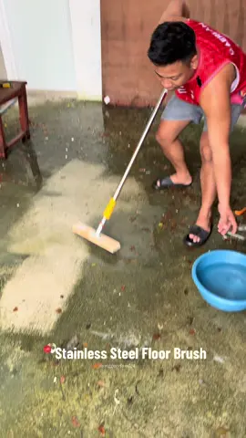Stainless Steel Floor Brush ❤️❤️❤️ #floorbrush #steelbrush #stainlesssteel #brush #wirebrush 