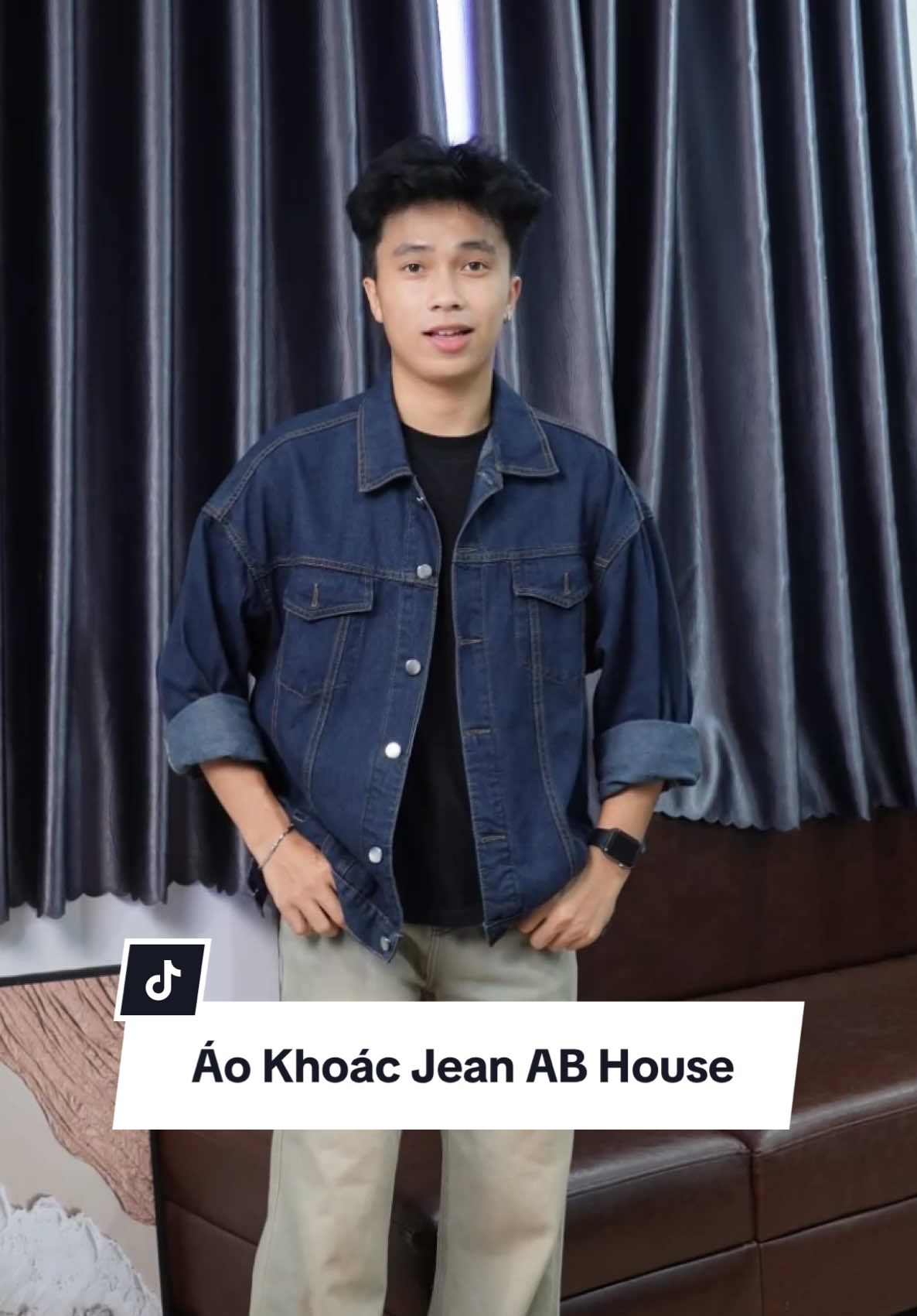 Áo khoác jean Ab House form boxy #ao #aojean #aokhoac 
